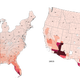 The length of consecutive days of heat index above 100 degrees Fahrenheit (38 degrees Celsius) will increase in a few decades.